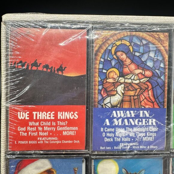 Vintage Christmas Cassette Tapes Nelsons Sampler 1991 Set of 8 Classic Songs - Picture 4 of 10